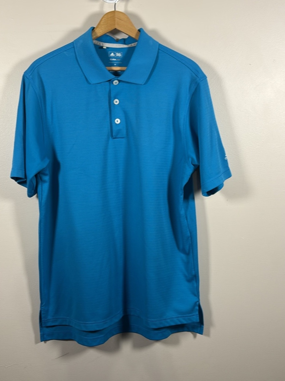 Adidas Golf Climalite Men's Blue Polo Shirt - size Medium